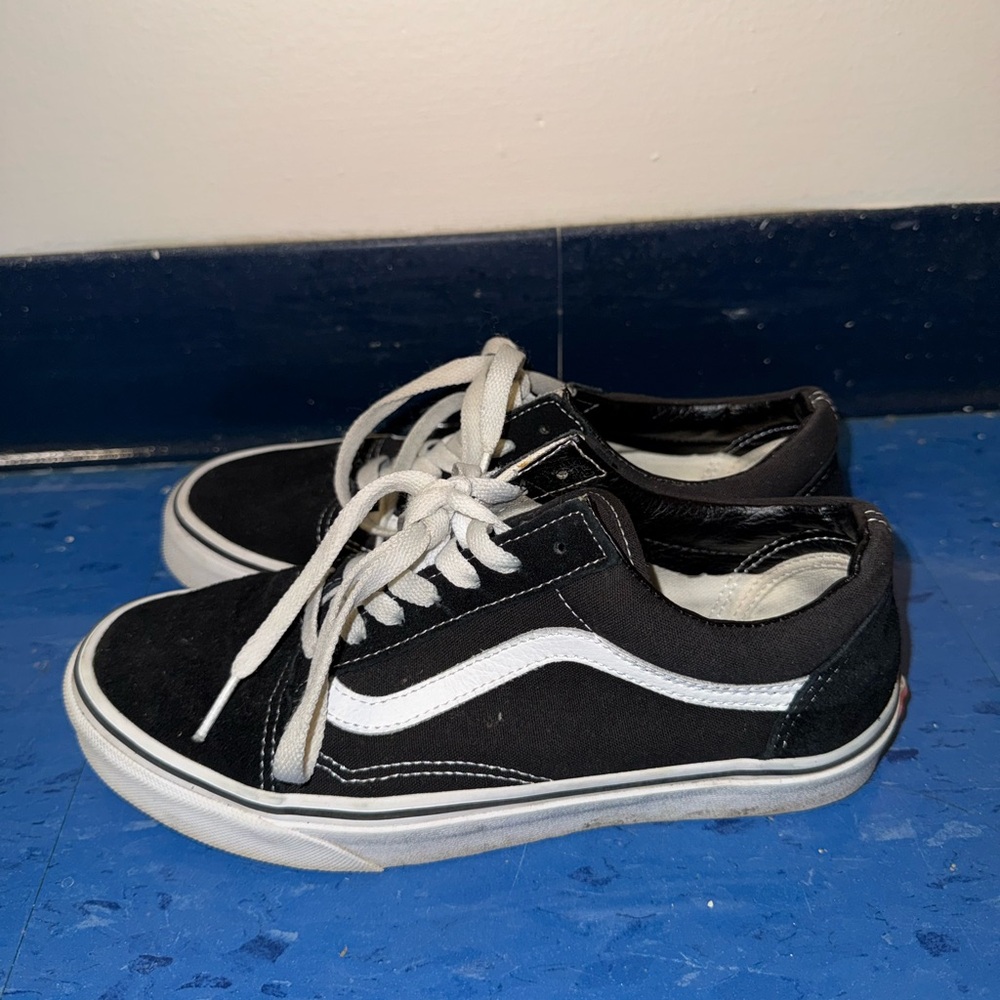 Vans Black and White Athletic Shoes
